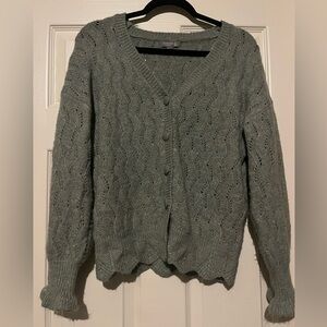Cupcakes clothing Ltd light green cardigan sweater size small. Perfect for fall
